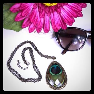 Peacock Feather Necklace